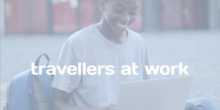 Travellers at Work logo.