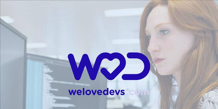 Logo de WeLoveDevs.com.