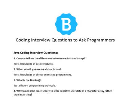 Coding Interview Questions For Programmers