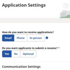 Configure your application settings.