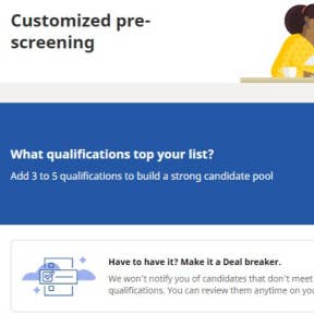 Customize your prescreening criteria.