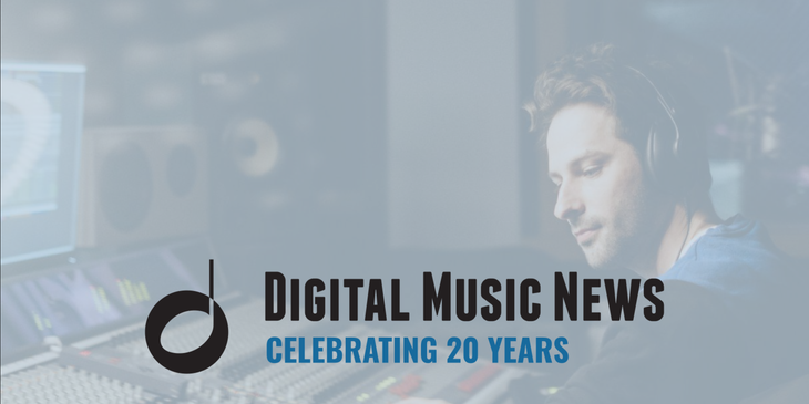 Digital Music News logo.