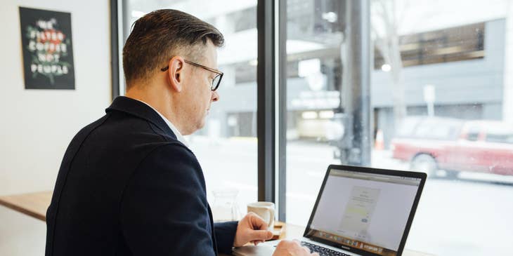 A director of talent acquisition checking out job profiles.