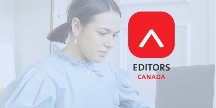 Editors Canada logo.