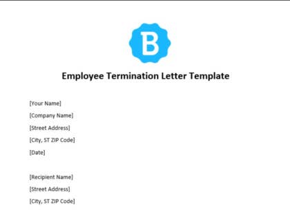 truck driver termination letter sample doc