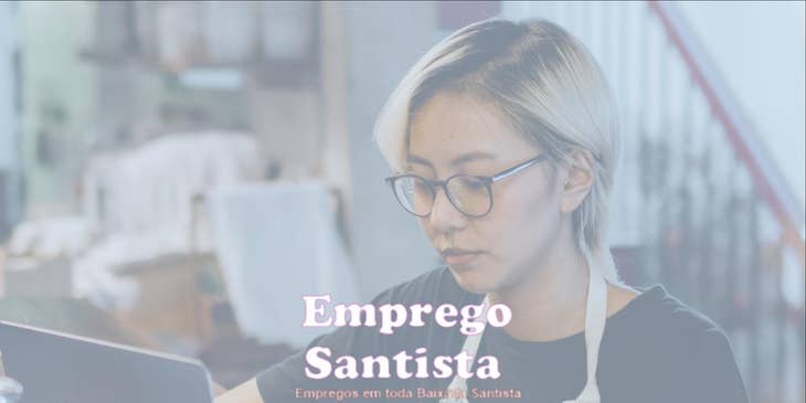 Logotipo do Emprego Santista.