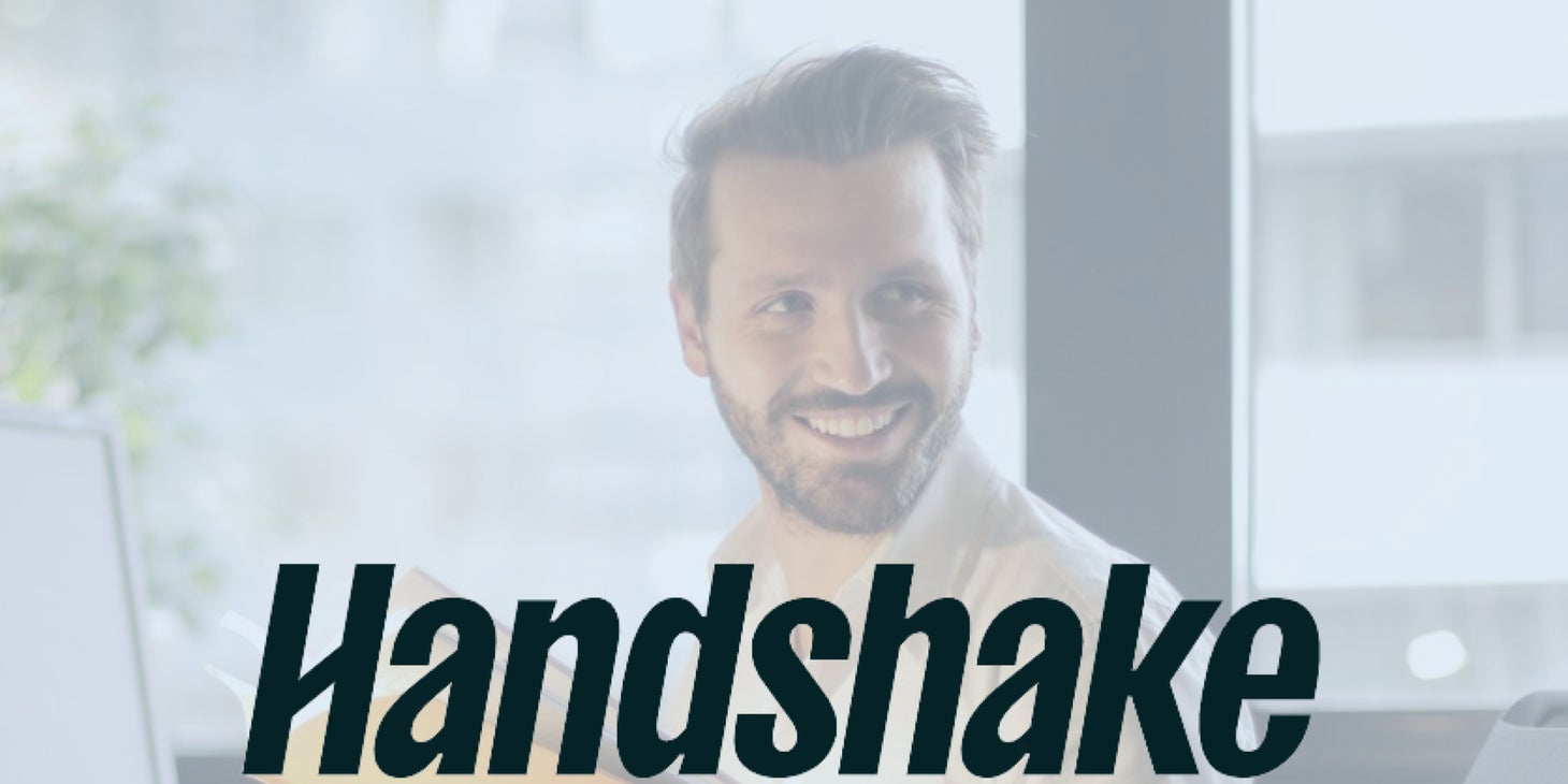 Handshake logo.