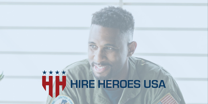 Hire Heroes USA logo.