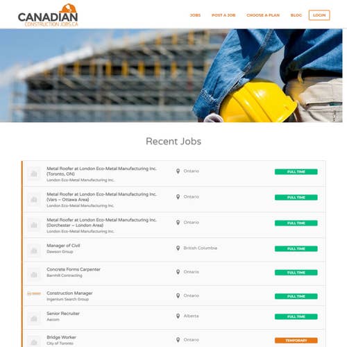 Canadian Construction Jobs