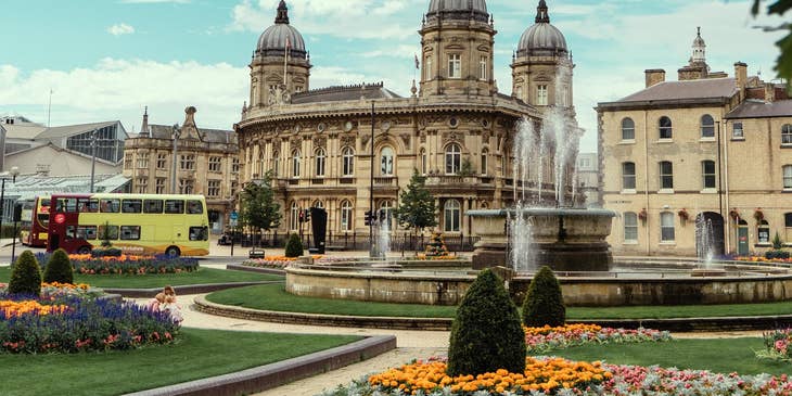 A street view of the Hull Maritime Museum in Kingston upon Hull.