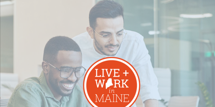Live and Work in Maine logo.