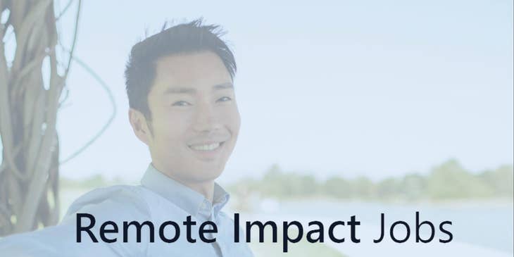 Remote Impact Jobs logo.