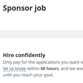 Sponsor your job, if desired.