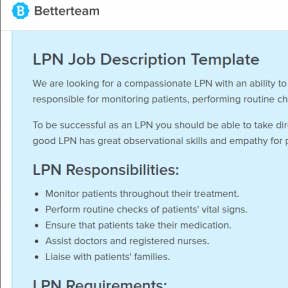 How To Find Licensed Practical Nurses LPNs   Betterteam Write An Appealing Lpn Job Description 288x288 20201124 