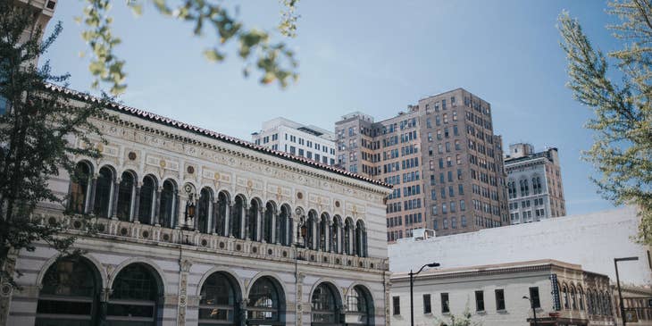 Buildings in the city of Birmingham, Alabama.