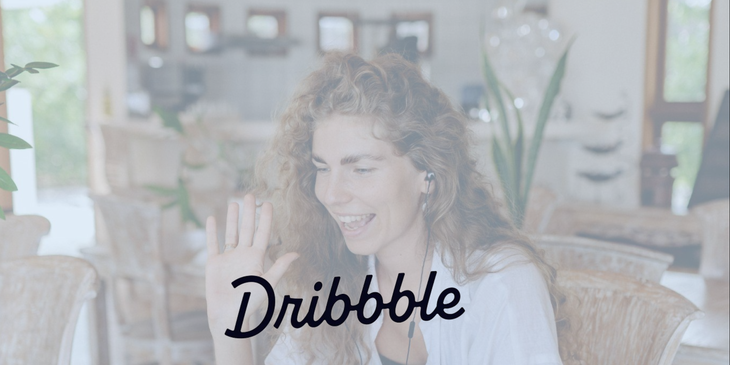 Dribbble logo.