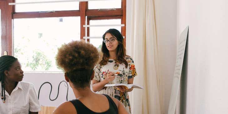 Field Sales Manager hosting the training of the newly hired Sales Representative to educate them about the products and service the company offers