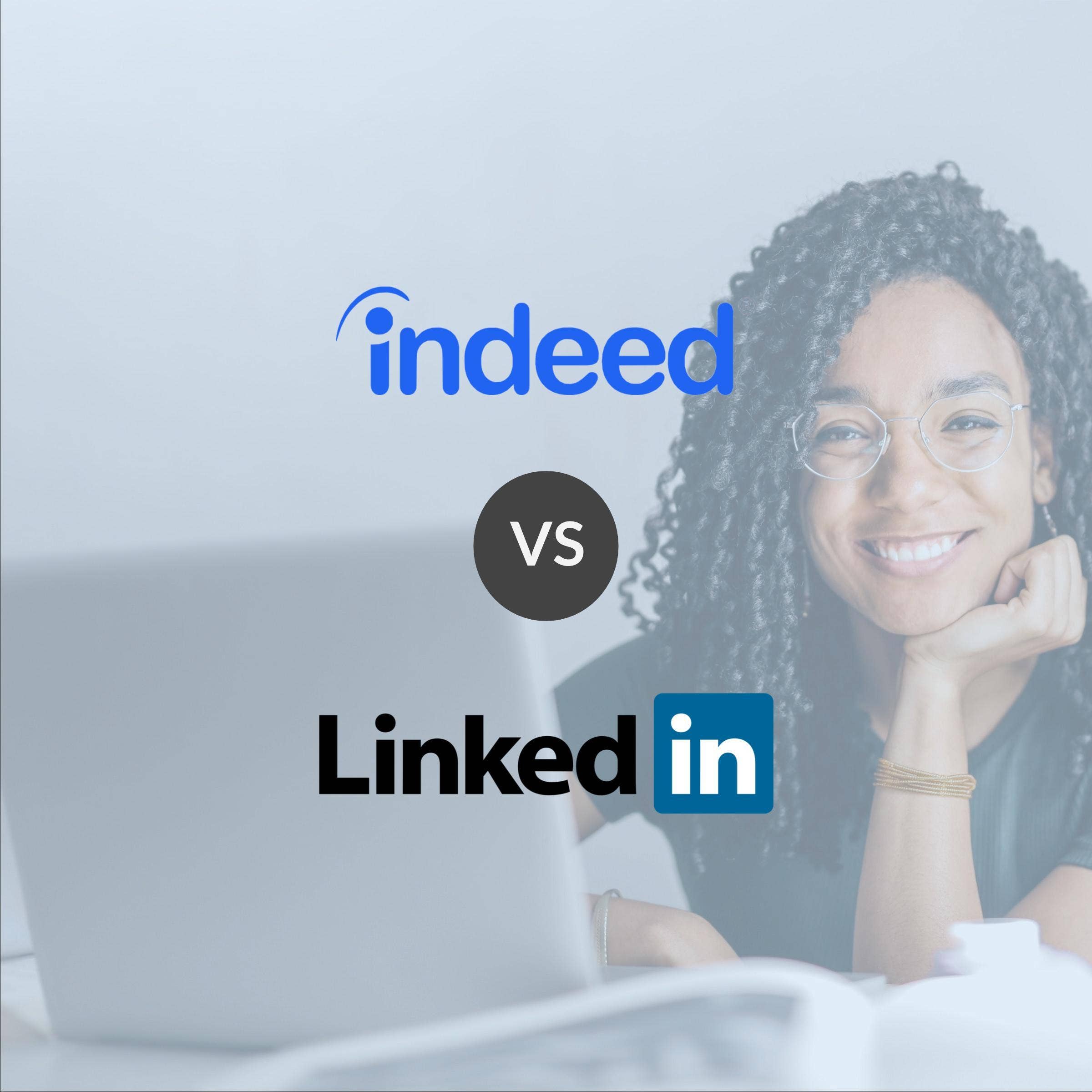 Logos de Indeed y LinkedIn