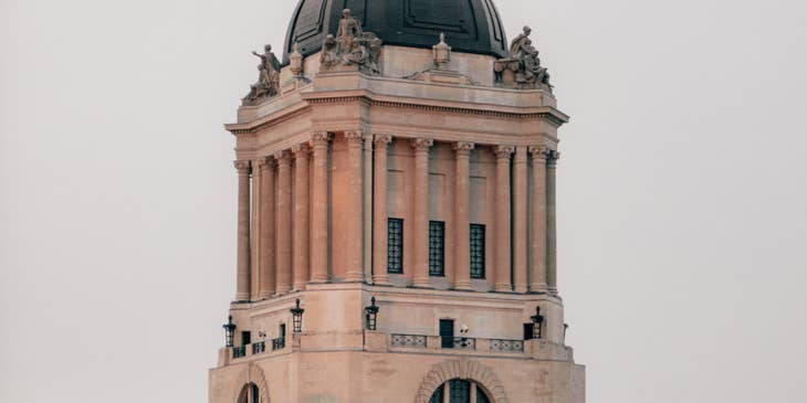 The Manitoba legislative building