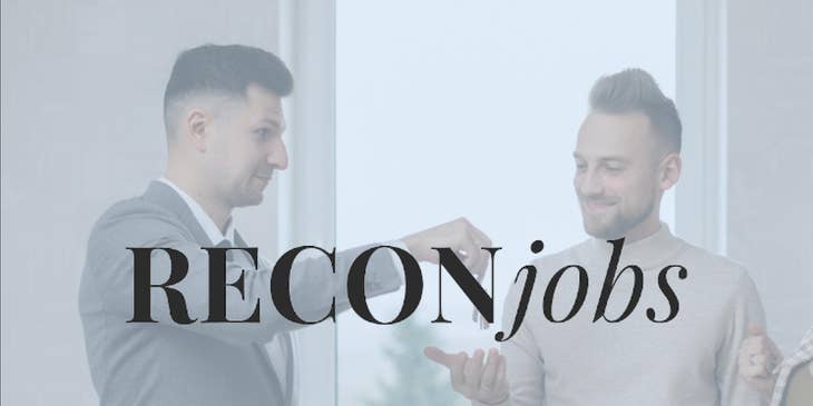 Recon Jobs logo.