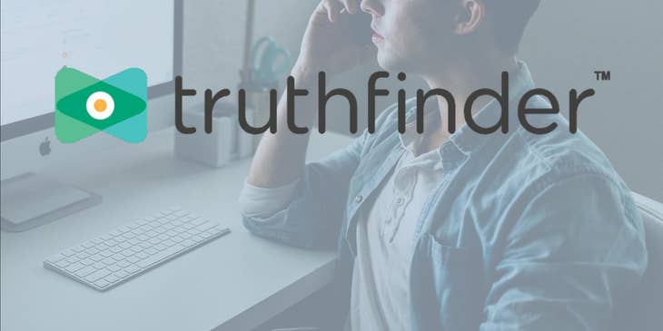 TruthFinder logo.