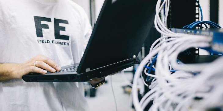 a VoIP network engineer troubleshooting the VoIP system that he installed for a tech company