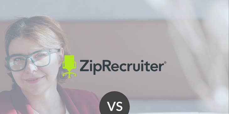 ZipRecruiter and Indeed logos.